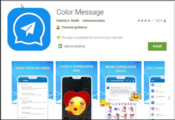 color-message-google-play-store